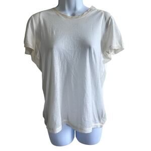Salvatore Ferragamo crew neck logo short sleeves women cotton‎ silk t shirt M